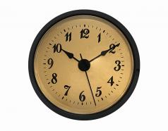 Gold Arabic Clock Insert with Black Bezel 2-7/8 inch